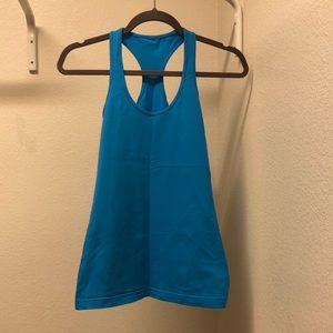 lululemon athletica blue tank top